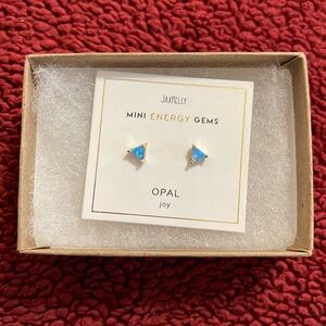 ✨JAXKELLY Fire Opal Mini Gem Earrings (Joy) - New In Box✨